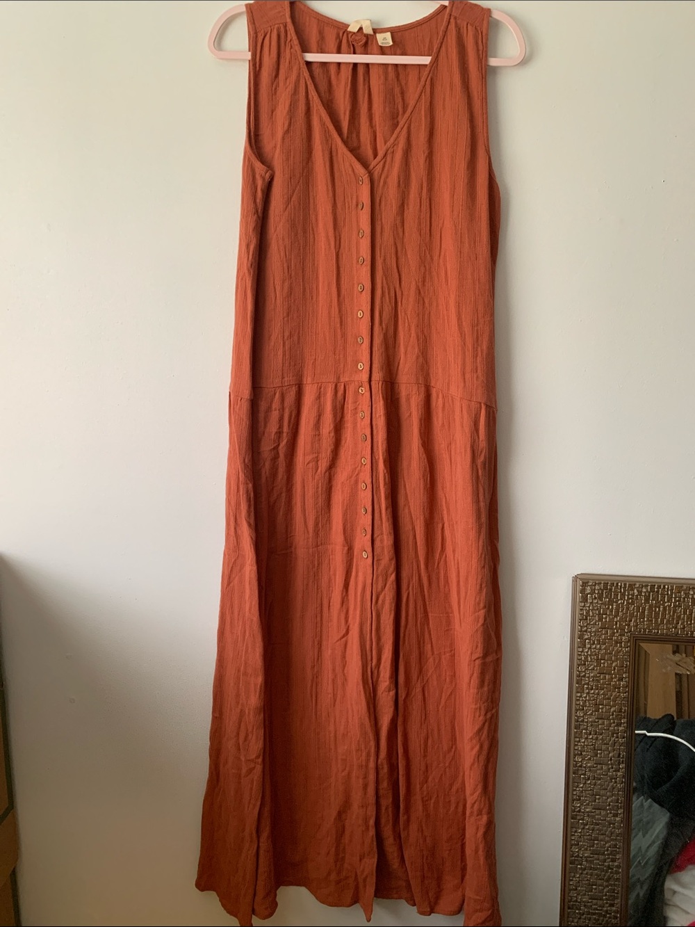 New maxi button down dress